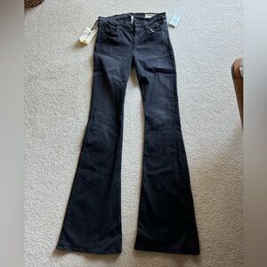 Rag and Bone High Rise Bell size 31 NEW W/TAGS Washed Black Jeans